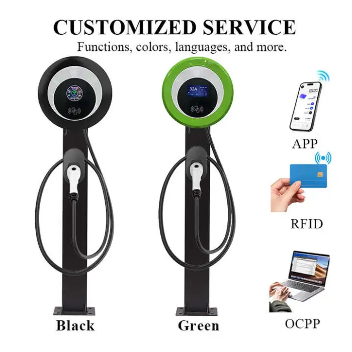 Prepaid Ev Car Charging 22Kw-Ev-Charger Commercial Electric Car Charger Station