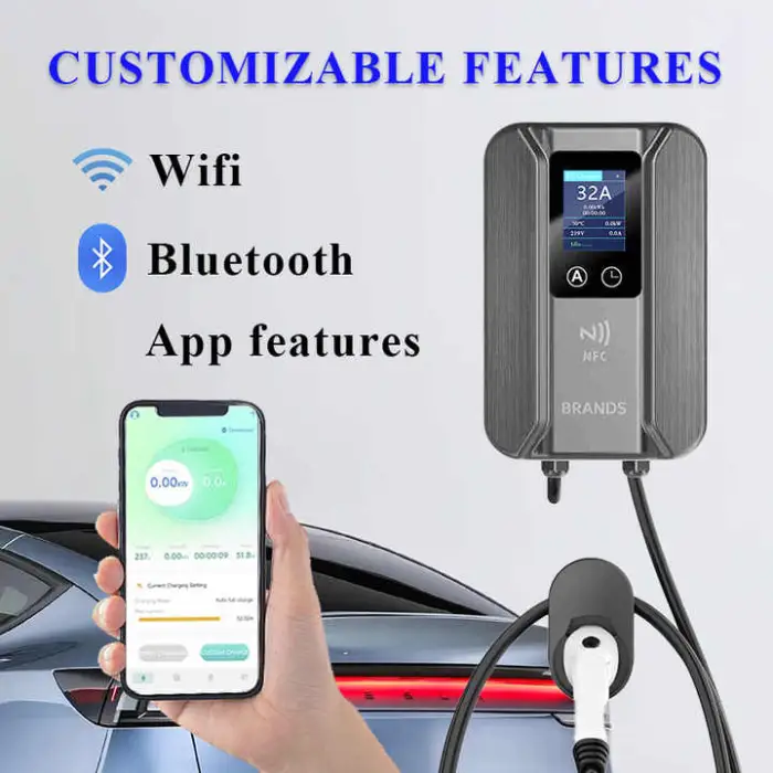 11Kw 16A 32A 7Kw Type 2 Charging Station Home Ev Elektric Car Charger 22Kw