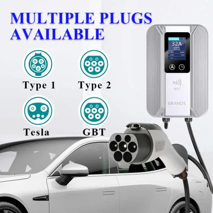 11Kw 16A 32A 7Kw Type 2 Charging Station Home Ev Elektric Car Charger 22Kw
