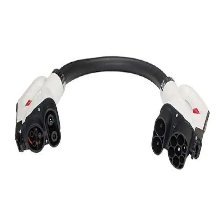 DUOSIDA Fast Charging CCS2 to CCS1 Plug Adapter Electric Vehicle CCS Charger DC Type 2 Plug Car Accessories