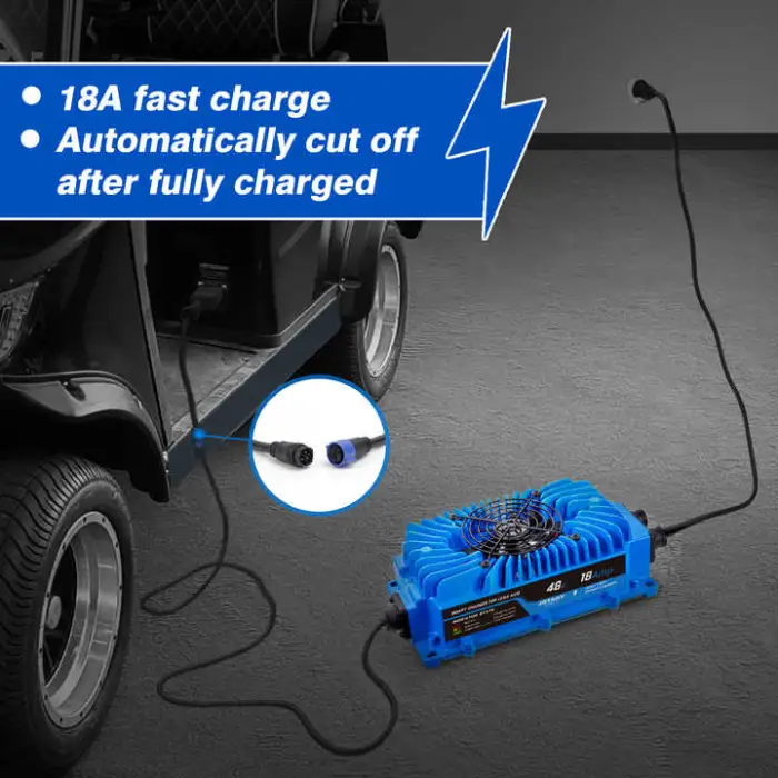 Outdoor Sport Smart Fast Blue Golf Cart Lithium/Lead-acid Battery Ezgo Charger Cart Charger Club Car Charger 48v36v