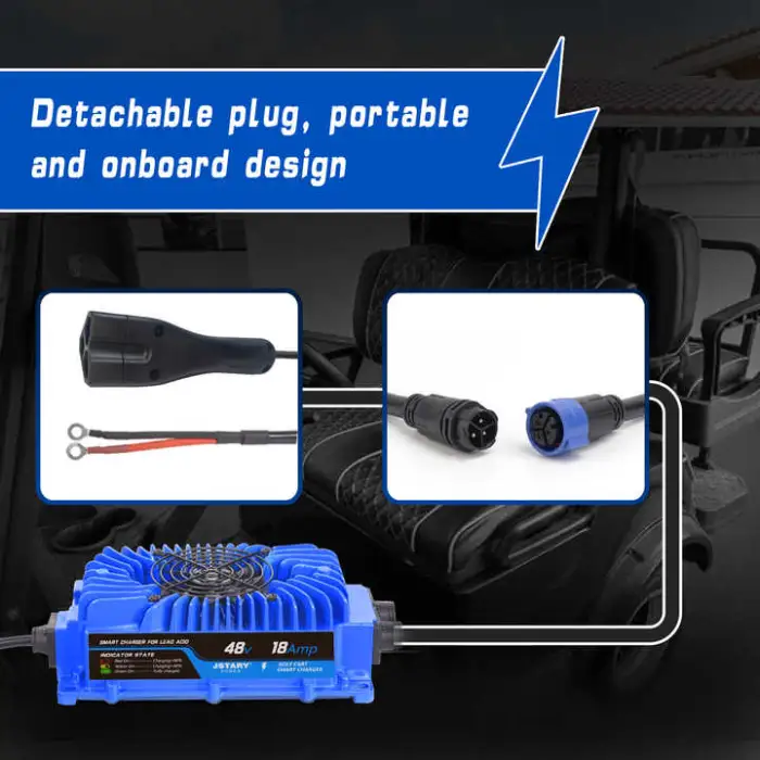 Outdoor Sport Smart Fast Blue Golf Cart Lithium/Lead-acid Battery Ezgo Charger Cart Charger Club Car Charger 48v36v