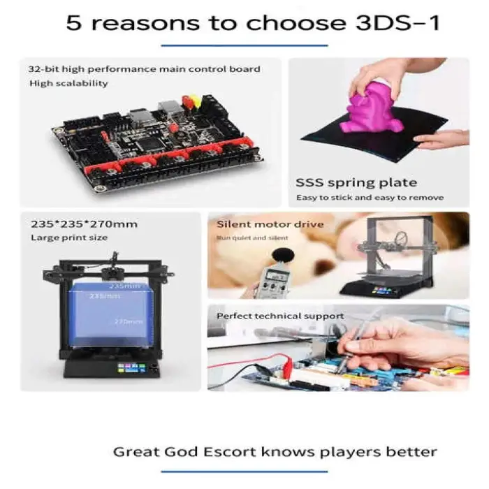 Desktop FDM Large 3D Printer Full Kit 3D Printer Machine for Beginners 3D Printer