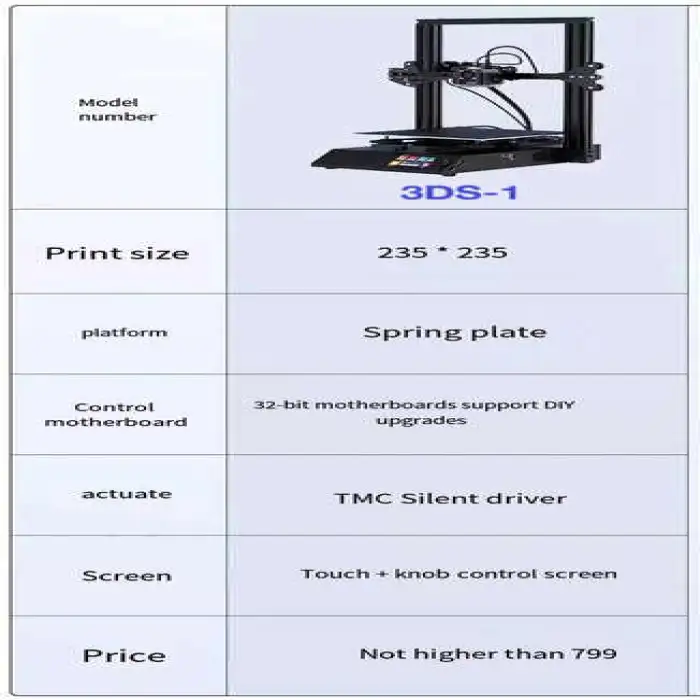Desktop FDM Large 3D Printer Full Kit 3D Printer Machine for Beginners 3D Printer