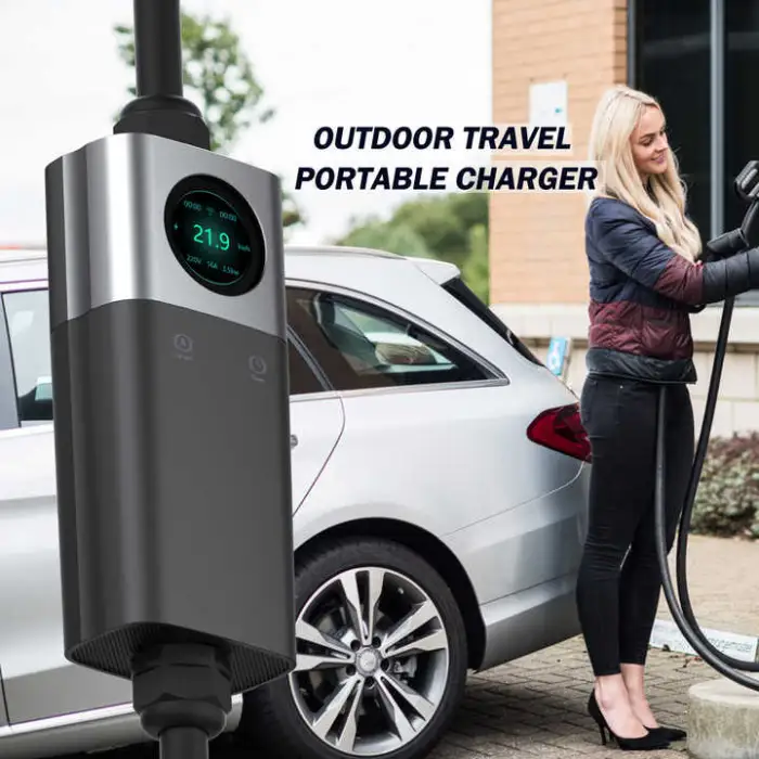 3.5KW 7KW 11KW 22 KW 3 Phase 16A 32A Type1 Type 2 Gb/T EV Charger APP WIFI Portable EV Car Charger Station