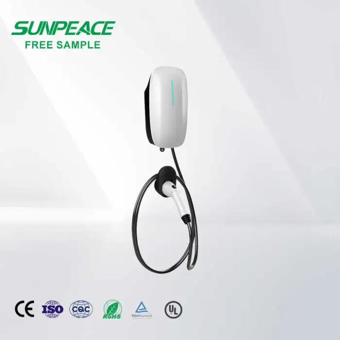 Fast Charging Pile 7kw EV Car Charger Station 32A Wall Mounted EV Charger with Load Balancing