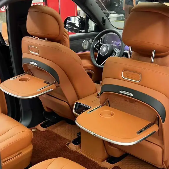 Luxury Van Electric Table Organizer With Holder Tray Table Car Back Seat Folding Table