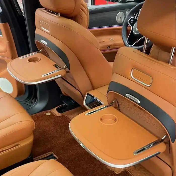 Luxury Van Electric Table Organizer With Holder Tray Table Car Back Seat Folding Table