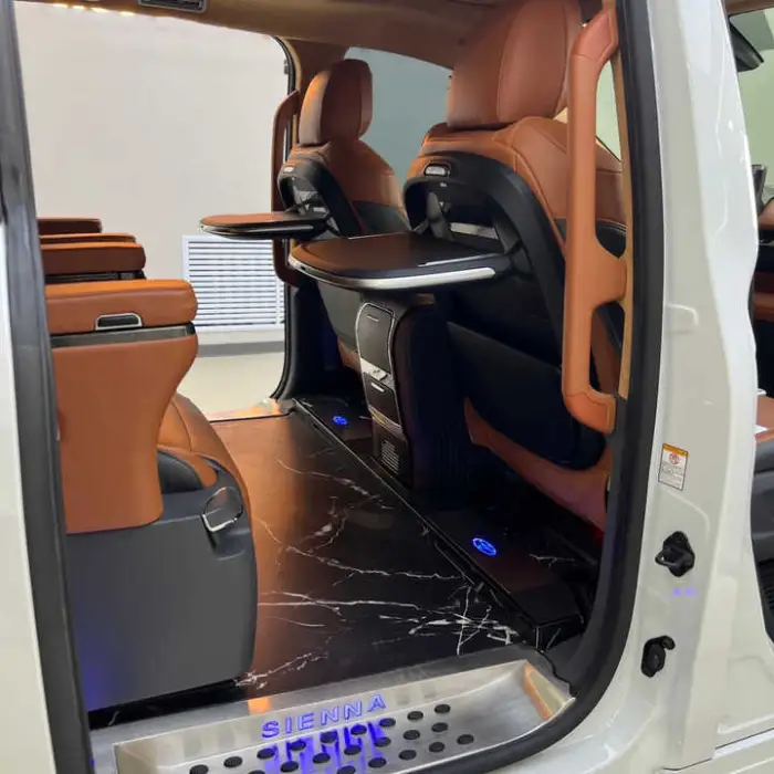 Luxury Van Electric Table Organizer With Holder Tray Table Car Back Seat Folding Table