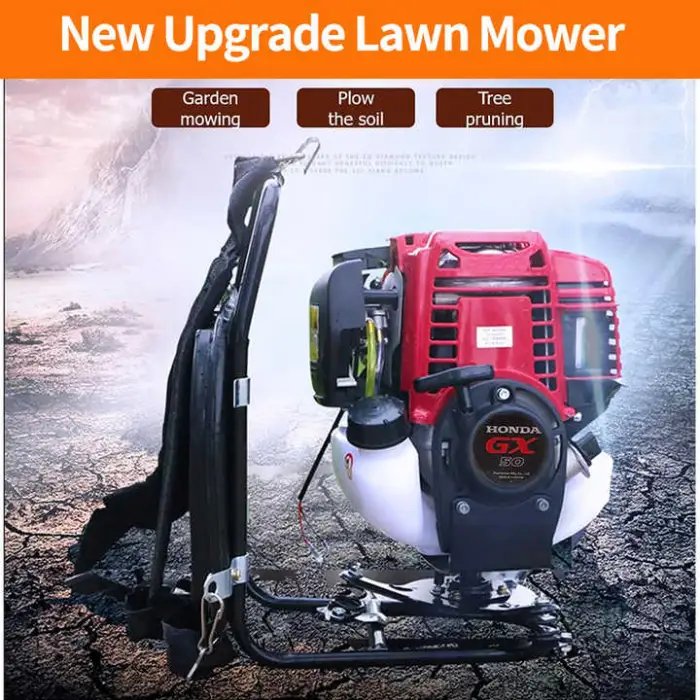 Big Power 31Cc Backpack Side Mounted Mower Grass Cutter Multipurpose for Garden and Agricultural