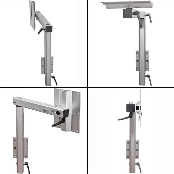 HWHongRV Premium Aluminum Alloy Upgrade RV Table Leg Bracket High Interior RV Folding Table Top with Swivels 360 Degrees