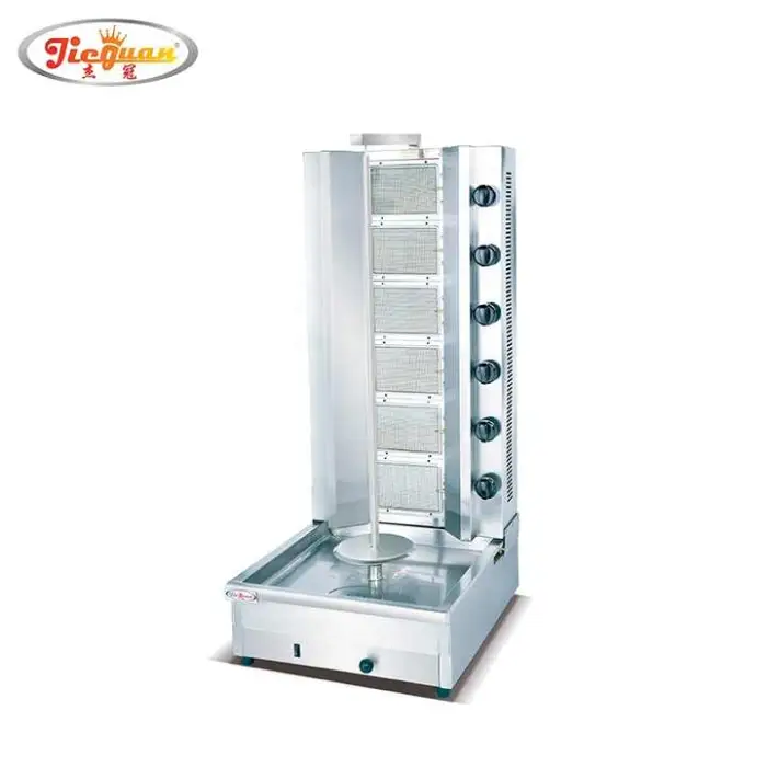Gas 6-burner Kebab Machine/ Doner Machine/ Shawarma Machine Automatic Kebab Machine