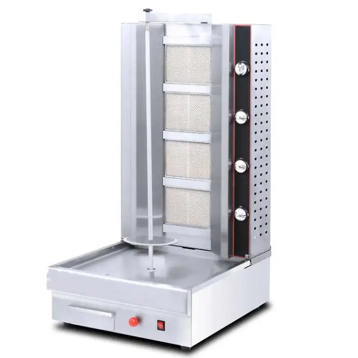 Products in 2025 Chicken Kebab Machine Popular Gas Shawarma Machine Commercial Stainless Steel Electric Restaurant 1PC
