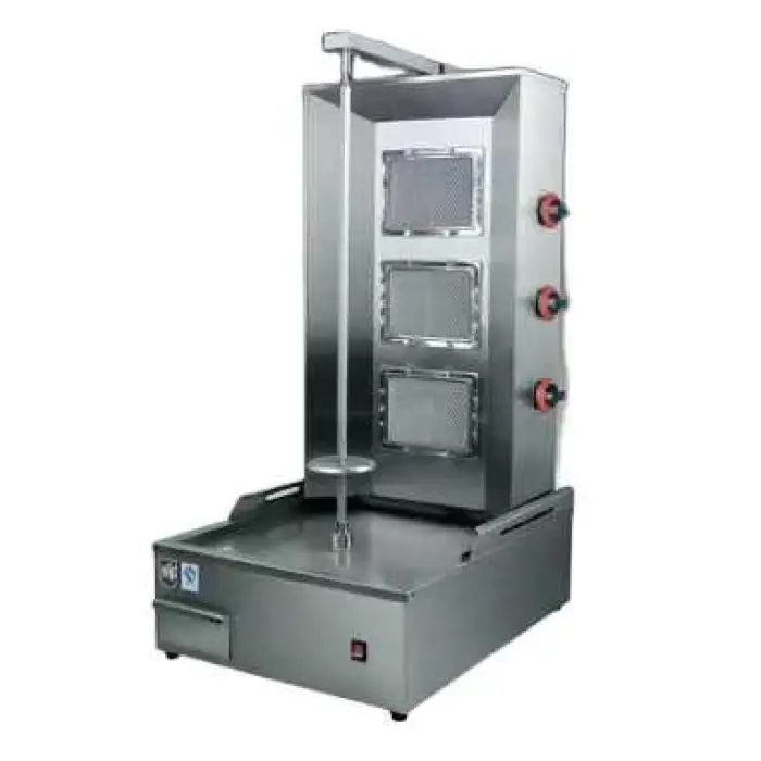 Commercial Gas Shawarma Making Chicken Kebab Machine Popular 4 Burner Gas Shawarma Machine for Restaurant
