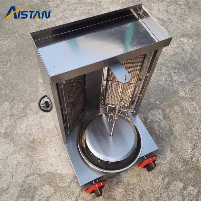Shawarma Grill Machine Propane Doner Kebab Machine Vertical Broiler with 2 Burners