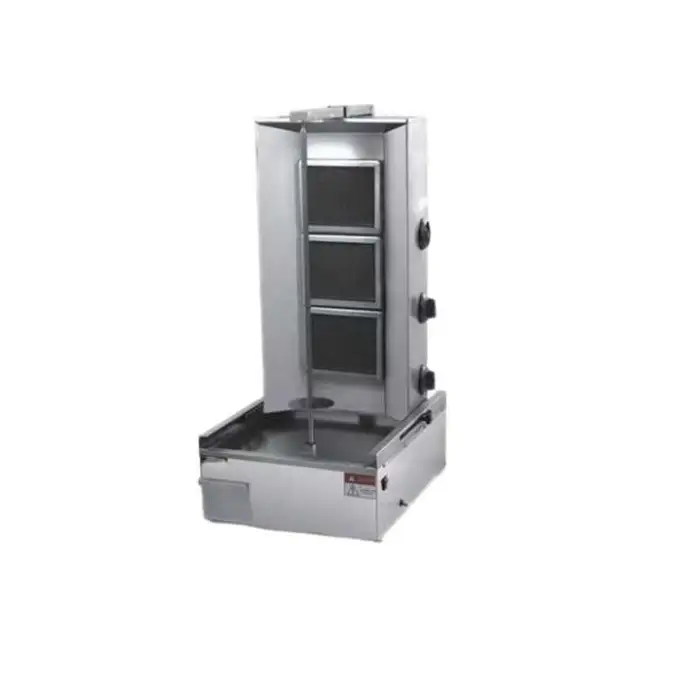 Gas Shawarma Making Chicken Kebab Machine Popular 4 Burner Gas Shawarma Machine for Restaurant