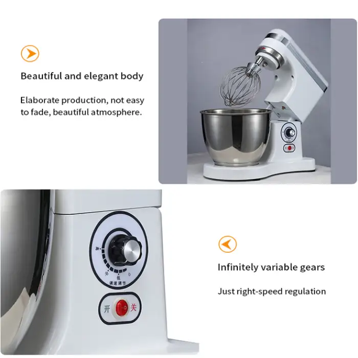 Yoslon 5L Bread Food Making Machine, Cake Dough Egg Milk Planetary Mixer Food Mixer Machine
