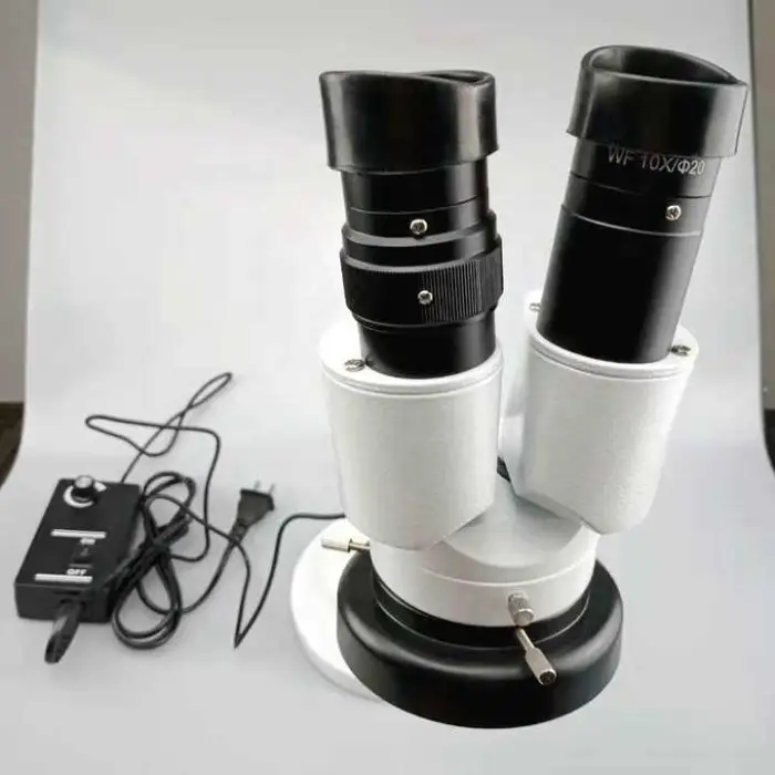 Dental Equipment Lab Microscope 8x 10x 20x with Lamp