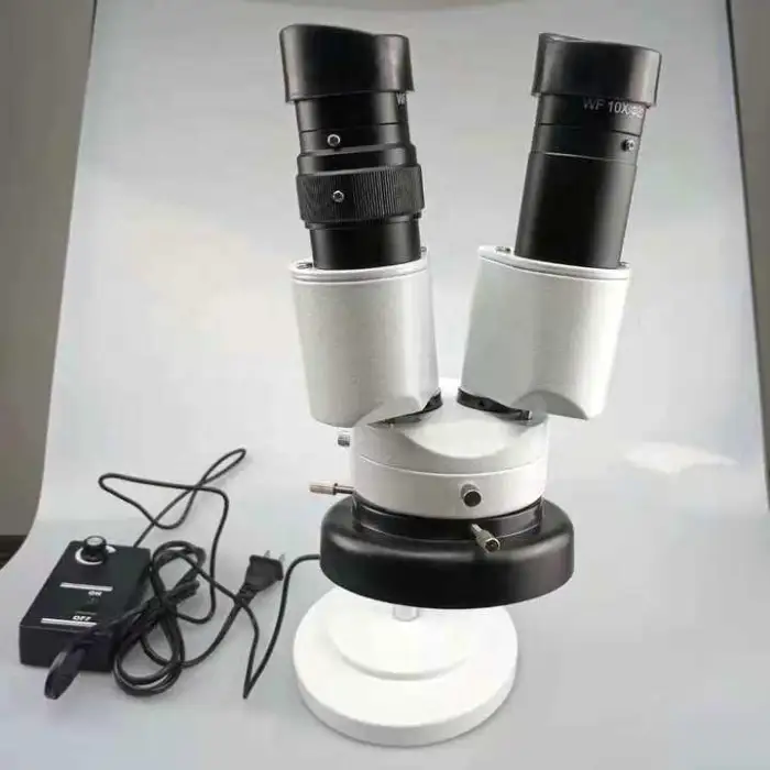 Dental Equipment Lab Microscope 8x 10x 20x with Lamp