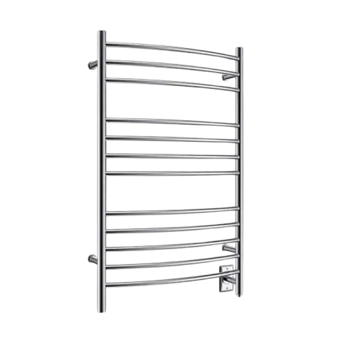 Towel Warmer Wall Mount Electric Plug-in/Hardwired Heated Towel Rack Brush Finish