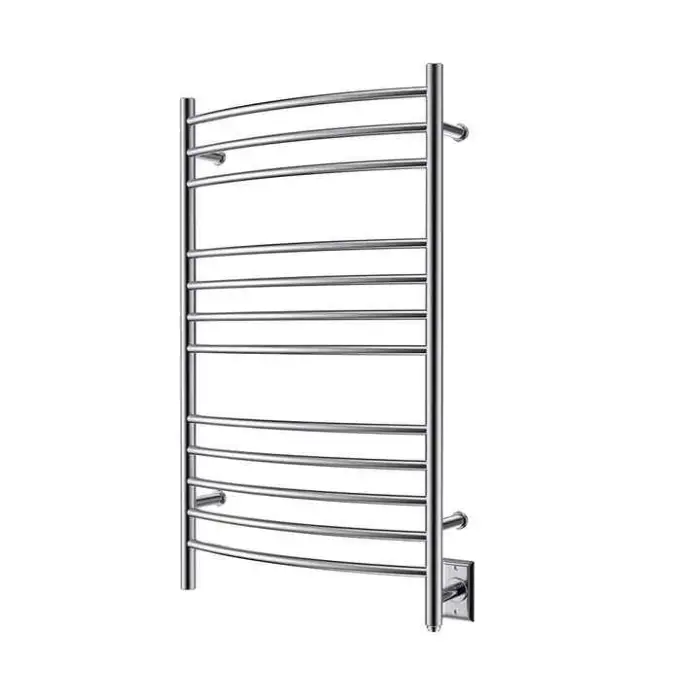 Towel Warmer Wall Mount Electric Plug-in/Hardwired Heated Towel Rack Brush Finish