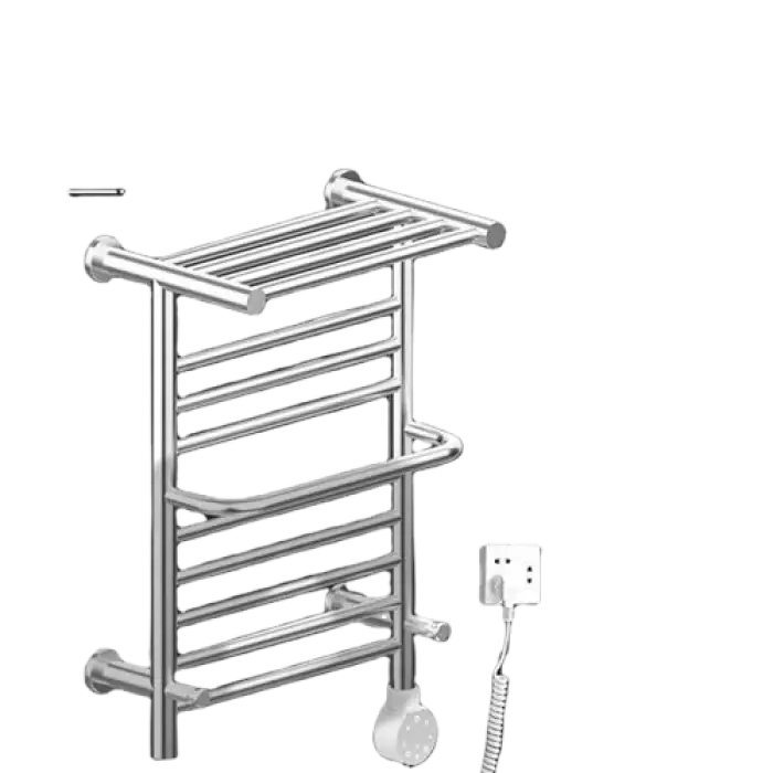 Smart Electric Heated Home Bathroom Towel Rack Wall Mounted Stainless Steel Ladder Radiator Towel Rail Warmer Rack