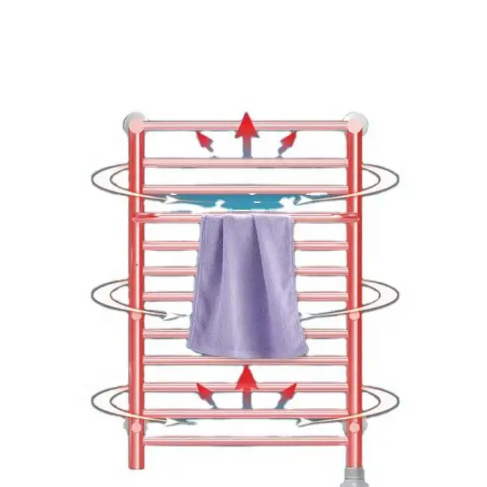 Smart Electric Heated Home Bathroom Towel Rack Wall Mounted Stainless Steel Ladder Radiator Towel Rail Warmer Rack