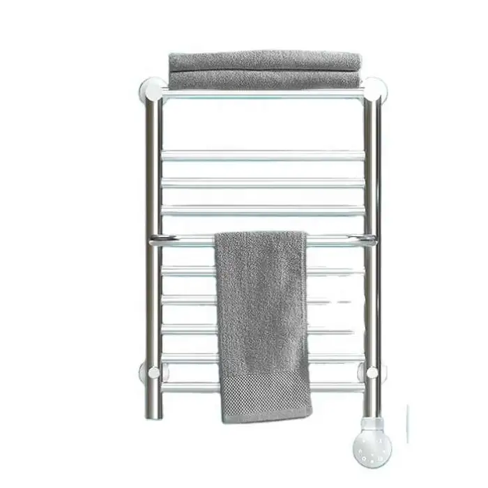 Smart Electric Heated Home Bathroom Towel Rack Wall Mounted Stainless Steel Ladder Radiator Towel Rail Warmer Rack