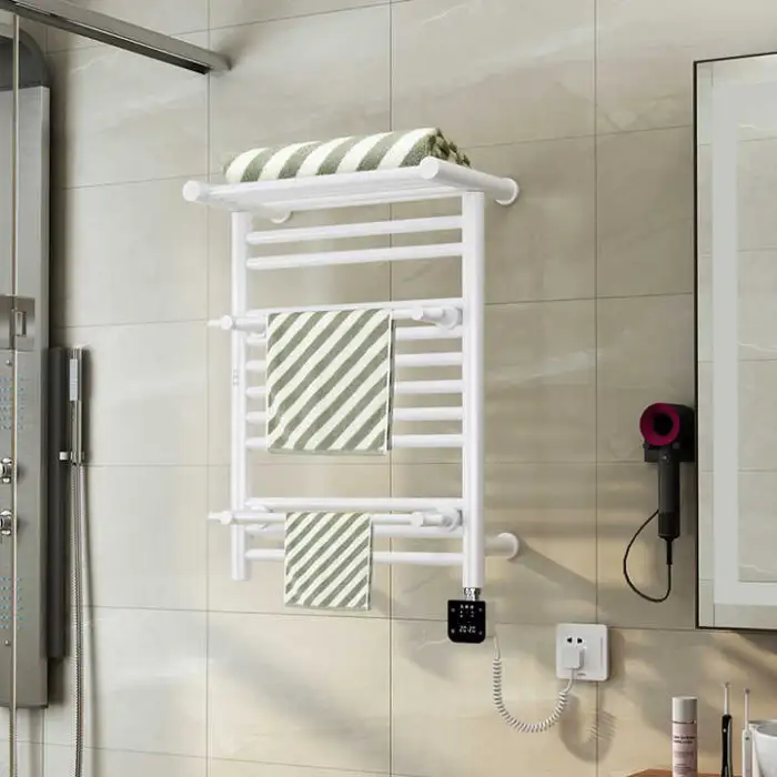 AVONFLOW 110V Plug Bathroom Smart Wi-Fi Digital Thermostat Bathroom Electric Towel Warmer