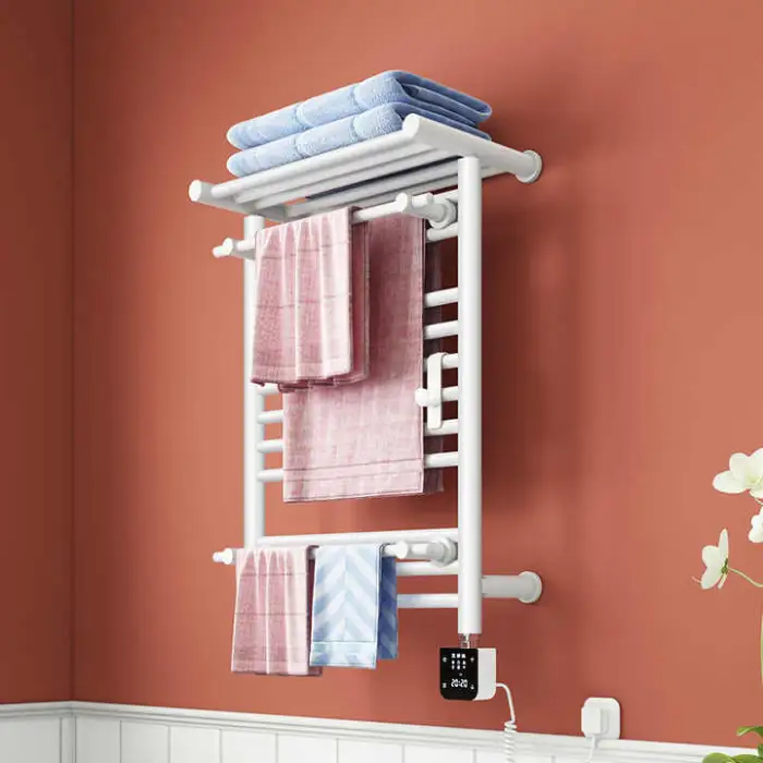 AVONFLOW 110V Plug Bathroom Smart Wi-Fi Digital Thermostat Bathroom Electric Towel Warmer