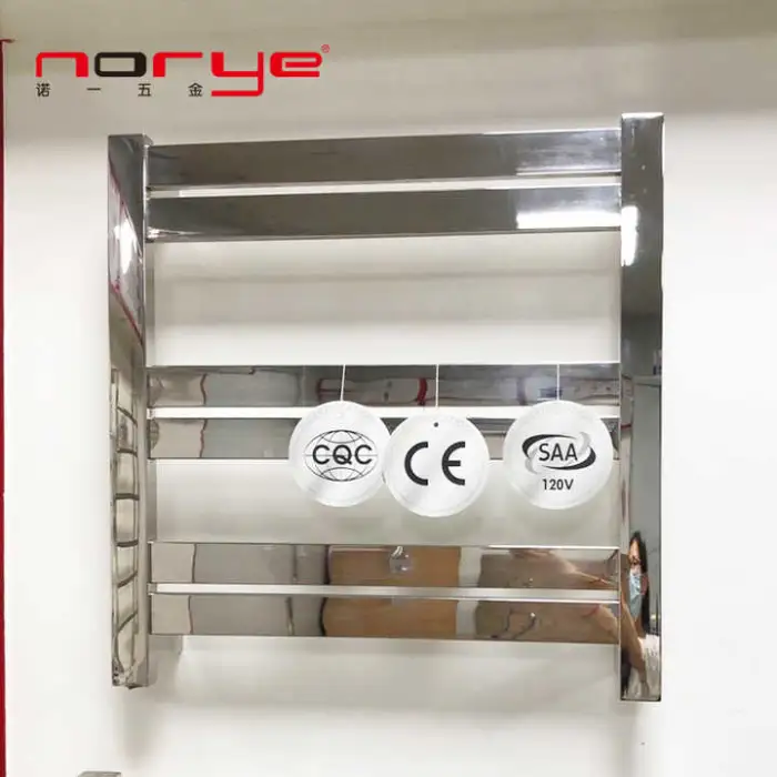 Commercial Washroom Steel Electric Heated Towel Rail Towel Rack Dryer