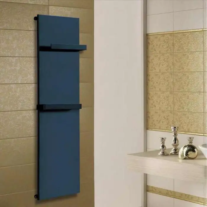 Thermostatic Home White Color 900mm Modern Industrial Heating Towel Rack Radiator