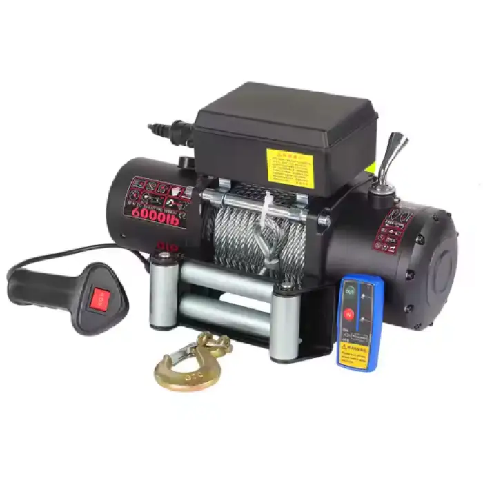 Electric Winch Offroad Self Rescue 12000lbs 12V Other Winches Nylon Rope AUTO 4x4 High Speed Truck Lifting Winch