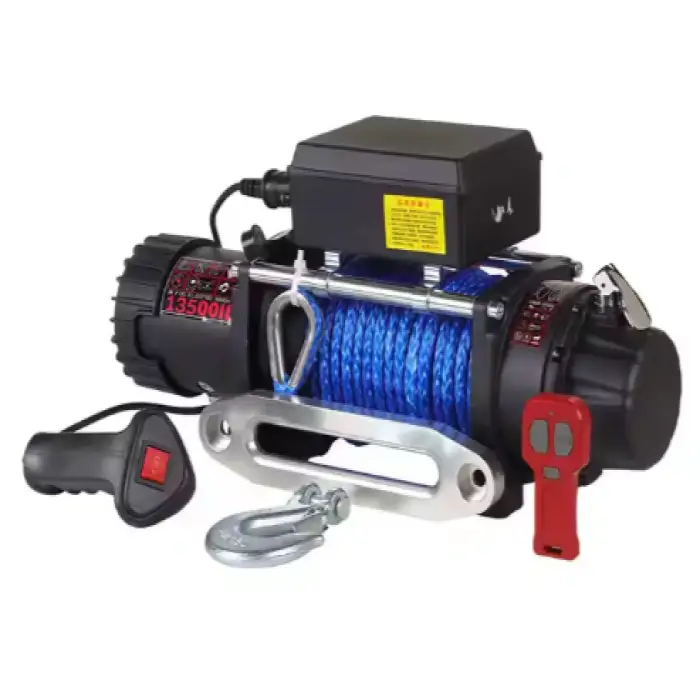 Electric Winch Offroad Self Rescue 12000lbs 12V Other Winches Nylon Rope AUTO 4x4 High Speed Truck Lifting Winch