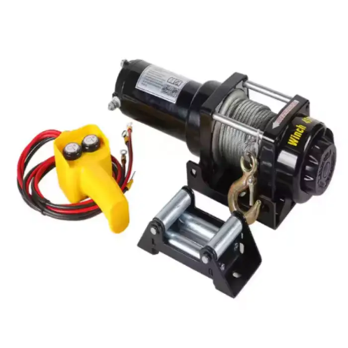 Electric Winch Offroad Self Rescue 12000lbs 12V Other Winches Nylon Rope AUTO 4x4 High Speed Truck Lifting Winch