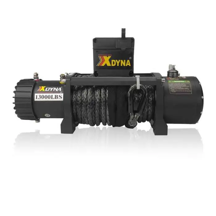 XDYNA 12V 13000lbs Load Capacity Electric Winch Truck Winch Kit Synthetic Rope Waterproof Off Road Other Winches