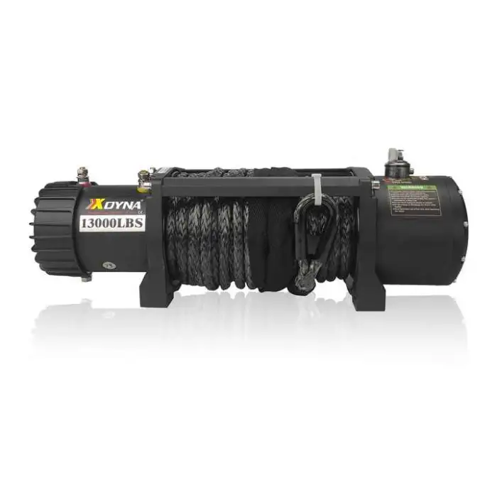 XDYNA 12V 13000lbs Load Capacity Electric Winch Truck Winch Kit Synthetic Rope Waterproof Off Road Other Winches