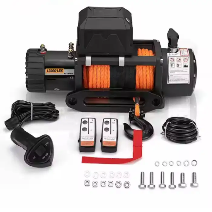Offroad Winch 12000lbs 12v Electric/Remote Control Winch and Other 4x4 With Synthetic Rope