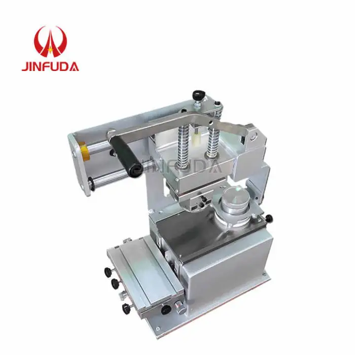 1 Color Manual Tampography Pad Printing Printer Machine for Ceramic Dishes Golf Ball Mouse Bottle Cap Saucer Automatic