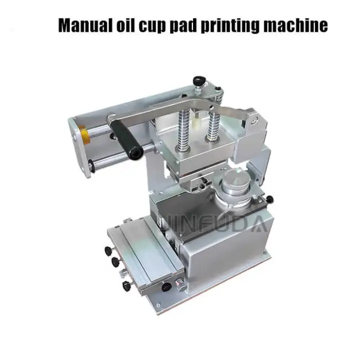 1 Color Manual Tampography Pad Printing Printer Machine for Ceramic Dishes Golf Ball Mouse Bottle Cap Saucer Automatic