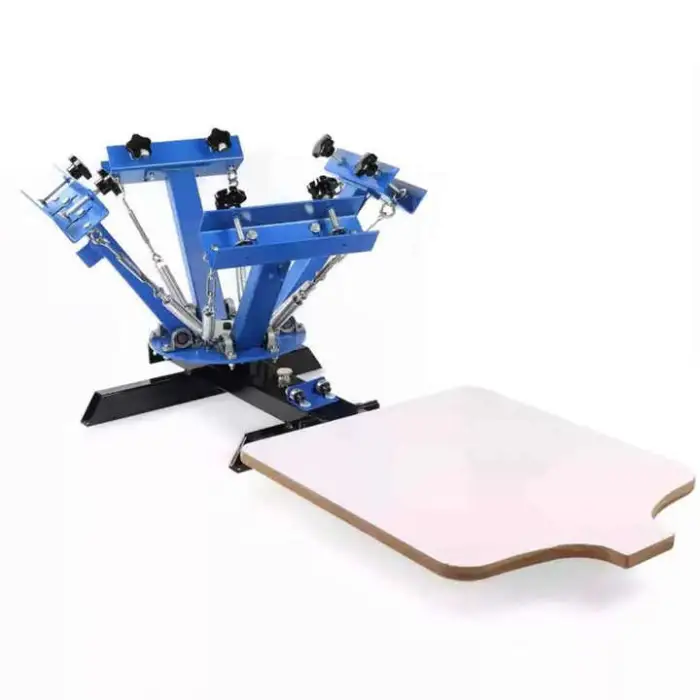 4-Color 2-Station Exposure Fabric Carousel Tray Clothing DIY Printing Equipment Offset Printing Machine Screen Printing Machine