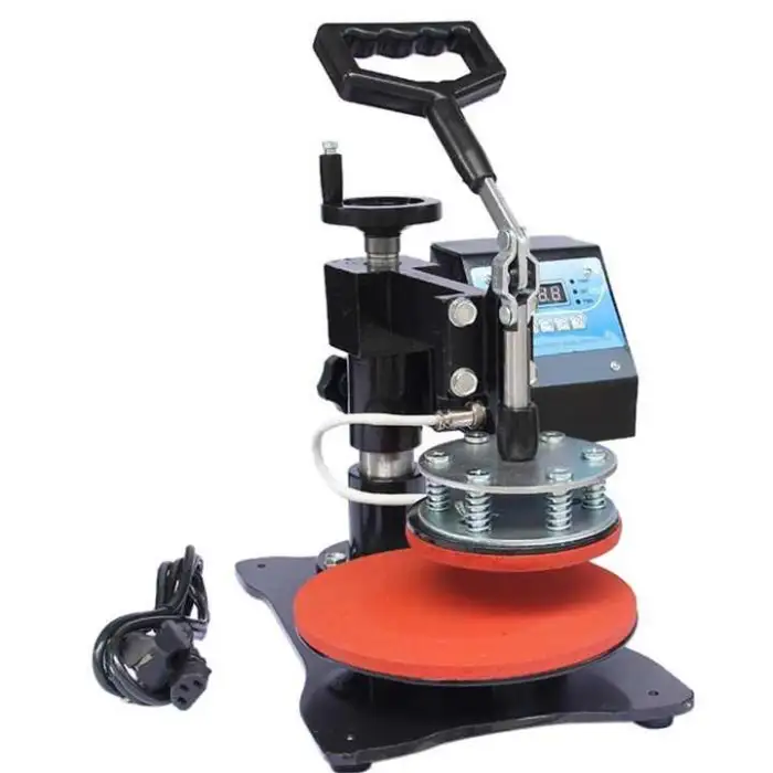 Manual DIY Logo Sublimation Transfer Heat Press Machine for Oval Round Ceramic Plate Dish Heat Transfer Machine