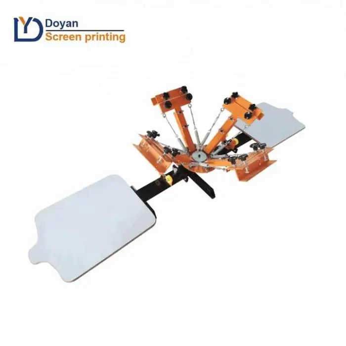 One-top Shop  4 Color 2 Station Screen Printing Machine