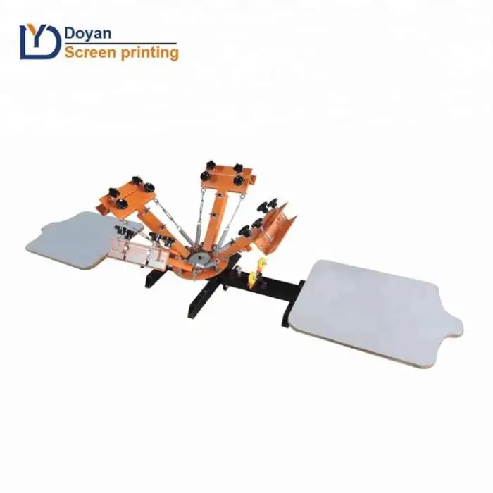 One-top Shop  4 Color 2 Station Screen Printing Machine