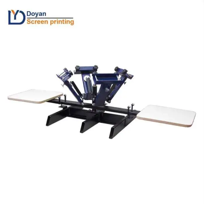 One-top Shop  4 Color 2 Station Screen Printing Machine