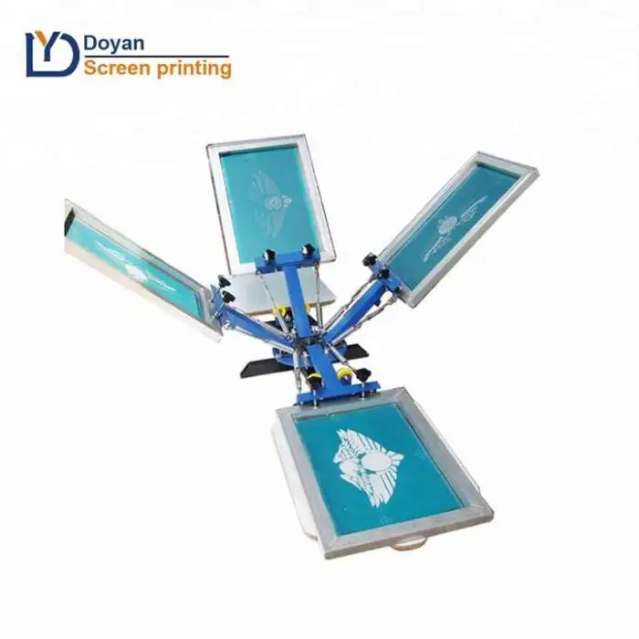 One-top Shop  4 Color 2 Station Screen Printing Machine