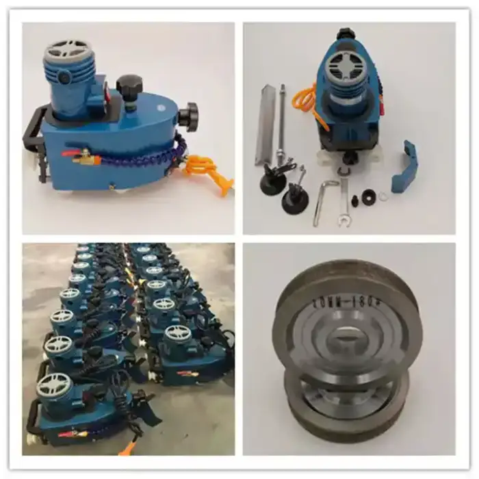 Small Po5 Round Diamond Granite Glass Stone Ceramic Emarble Dge Smoothing Beveling Straight Line Edging Polishing Machine