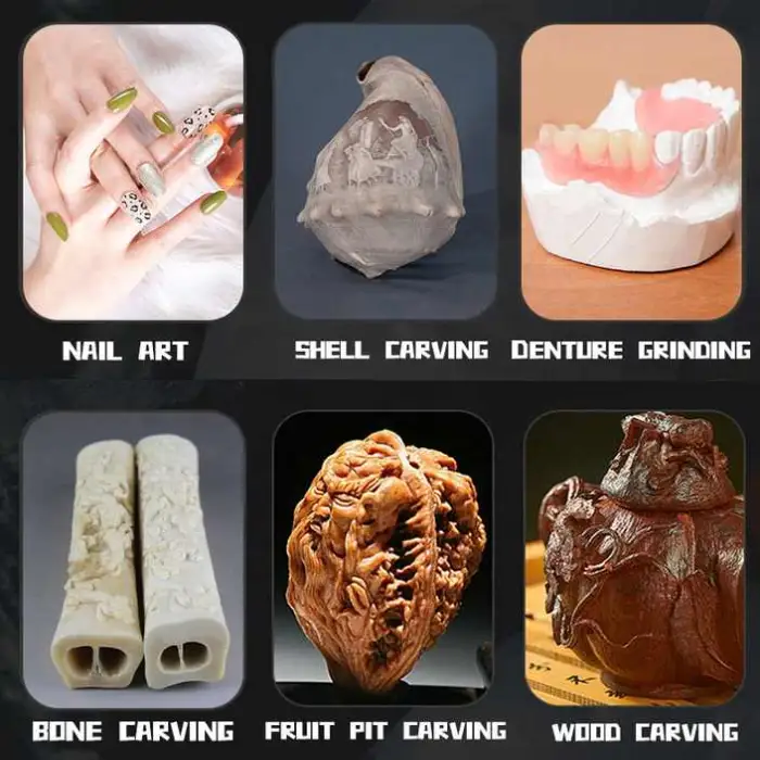 150W 50000rpm Dental Lab Brushless Micromotor Porcelain Head Denture Teeth Grinding Machine