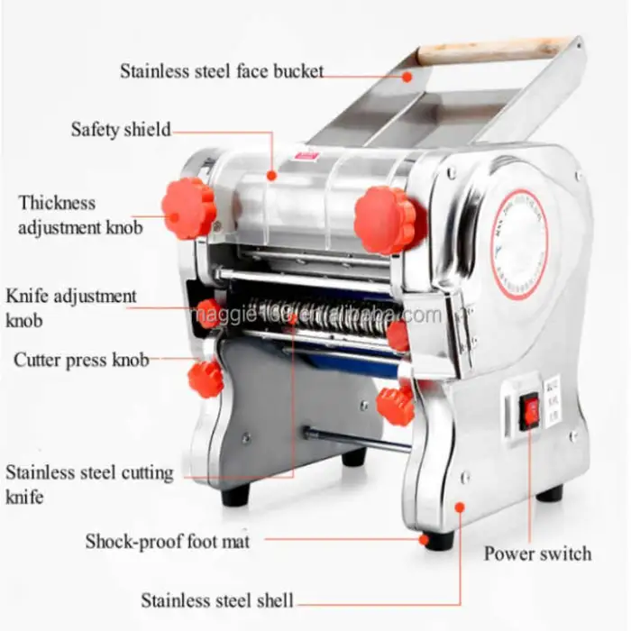 220v/50hz 550w Spaghetti Shirataki Konjac Small Automatic Potato Wet Noodle Cutting Making Machines