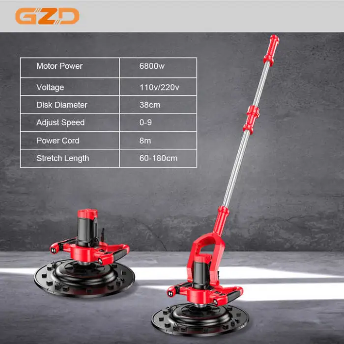110v 220v 6800w 38cm Work Width Wall Cement Plastering Machine for Wall